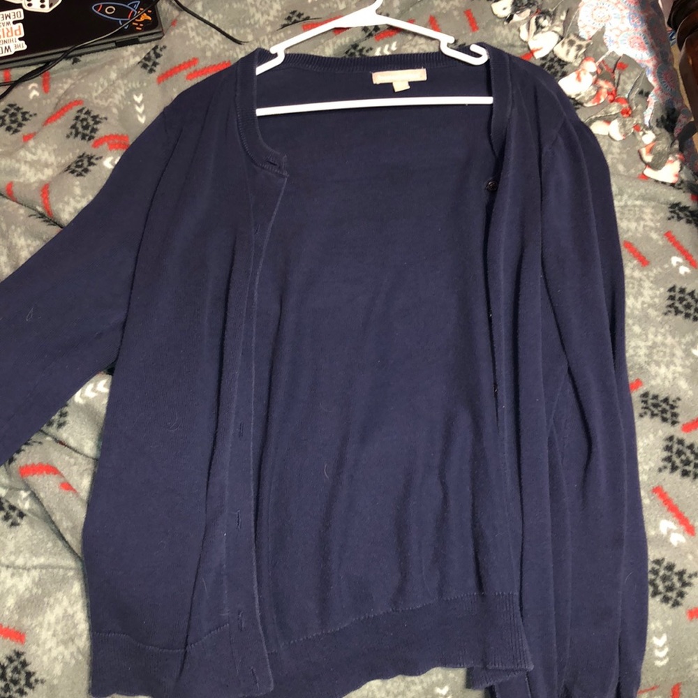 woman within sweater cardigan